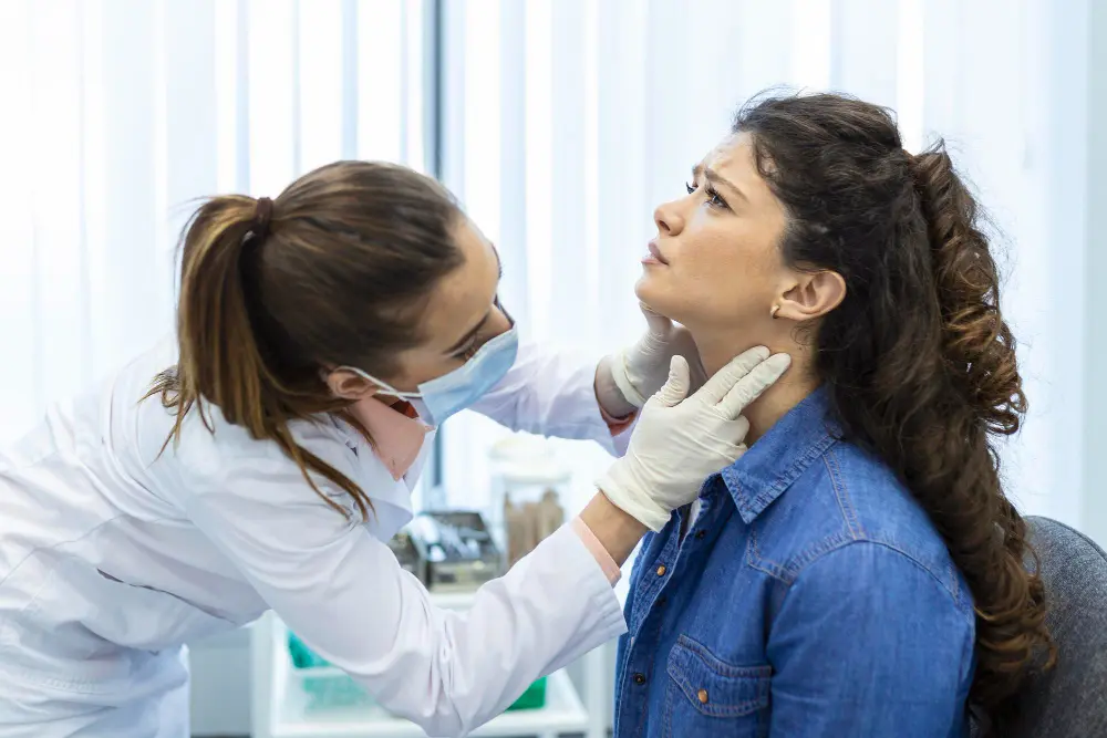 Chiropractor performing upper cervical adjustment on patient